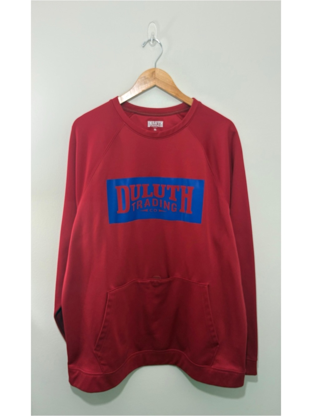 Duluth Trading Co “Training Crew” red crewneck sweatshirt (XL)